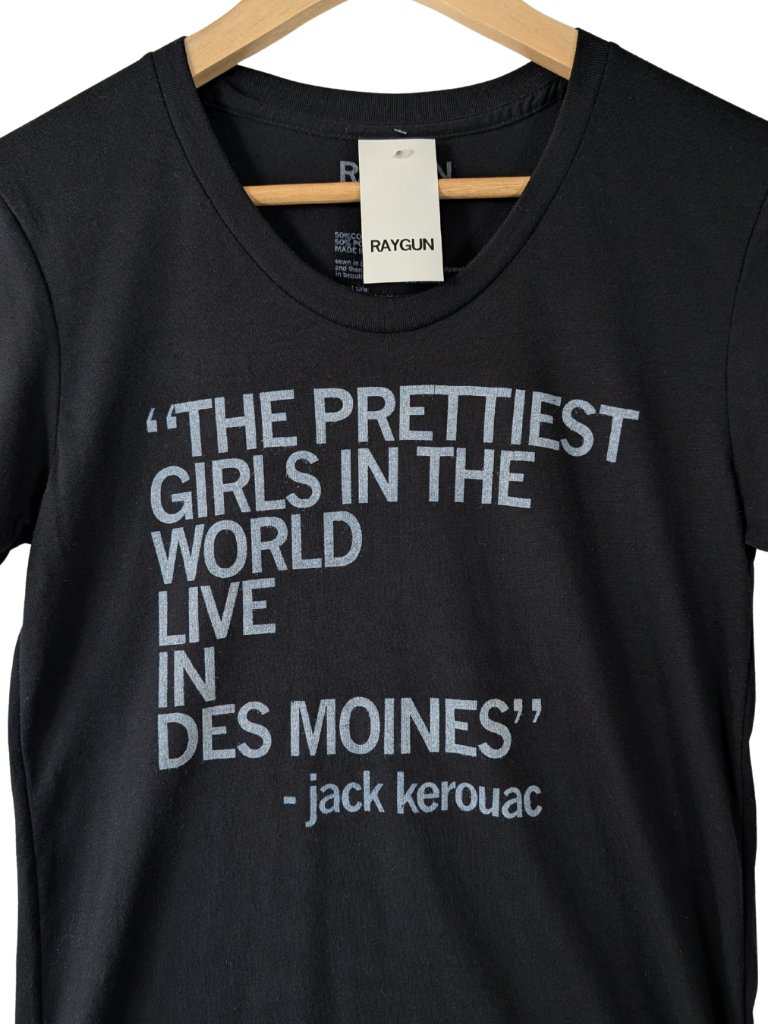 Raygun Jack Kerouac Des Moines Tee Nwt Fits S/M — image 4 of 8